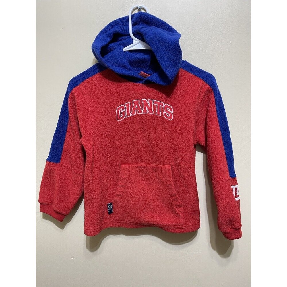 Reebok New York Giants | Fleece Hoodie Sweatshirt • Stitched | Youth S